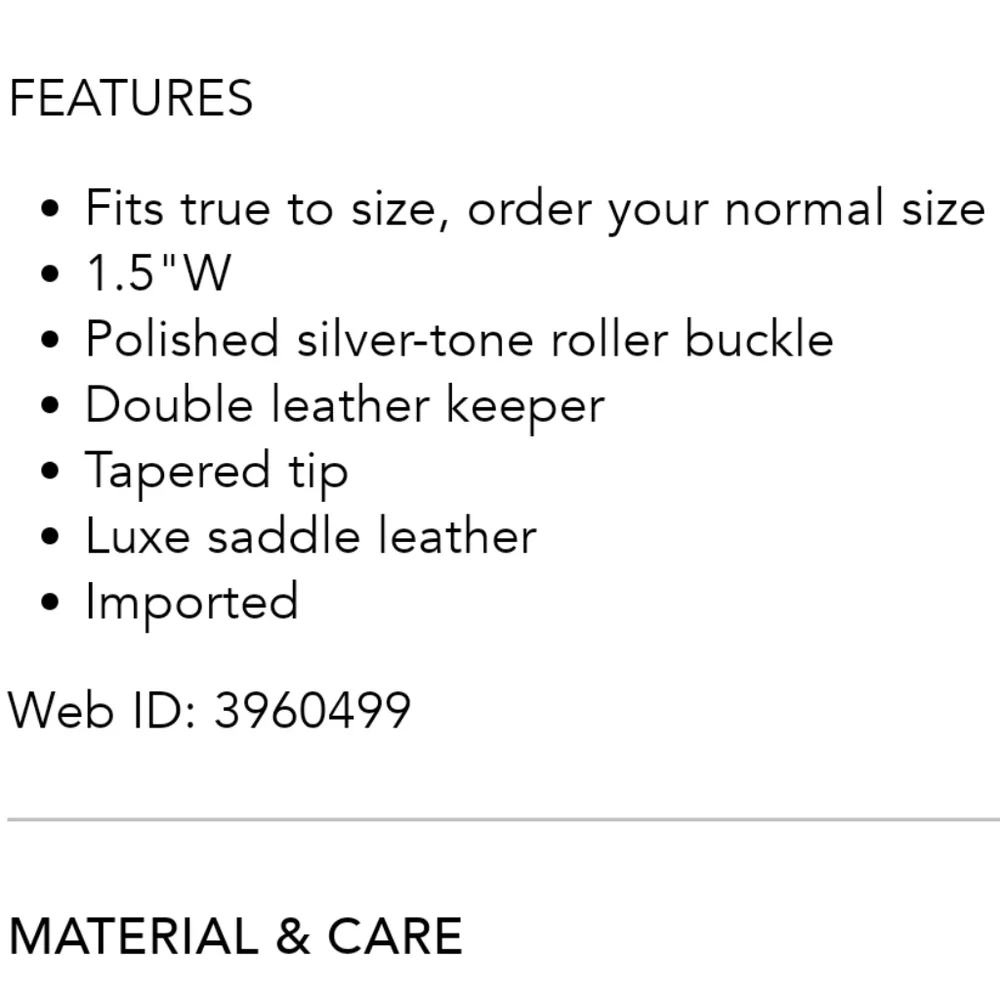 NWT Men's Ralph Lauren Polo Leather Roller-Buckle Belt - Picture 8 of 8